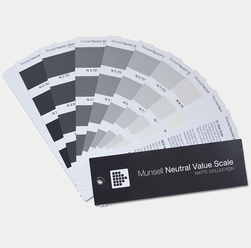 Munsell Neutral Value Scale - Matte Finish